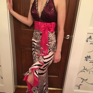 Animal Print Prom Dress